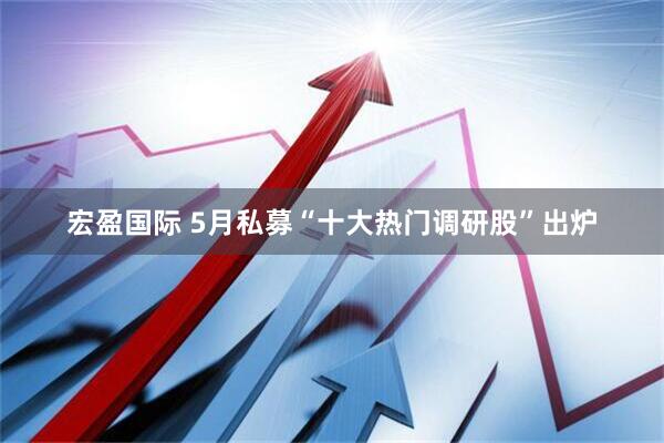 宏盈国际 5月私募“十大热门调研股”出炉