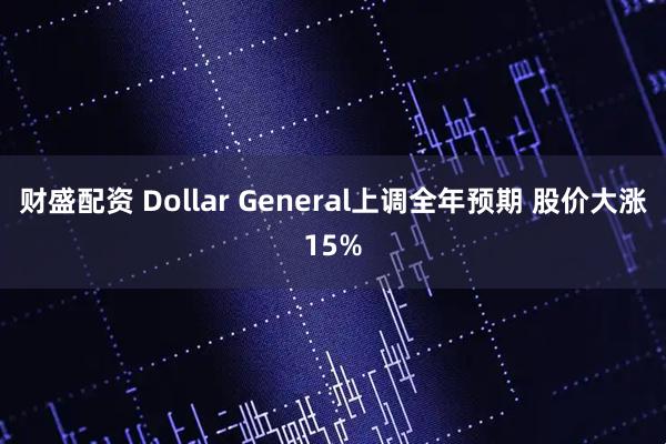 财盛配资 Dollar General上调全年预期 股价大涨15%