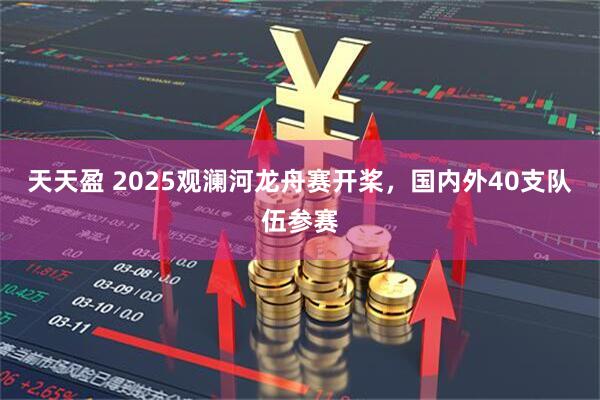 天天盈 2025观澜河龙舟赛开桨，国内外40支队伍参赛